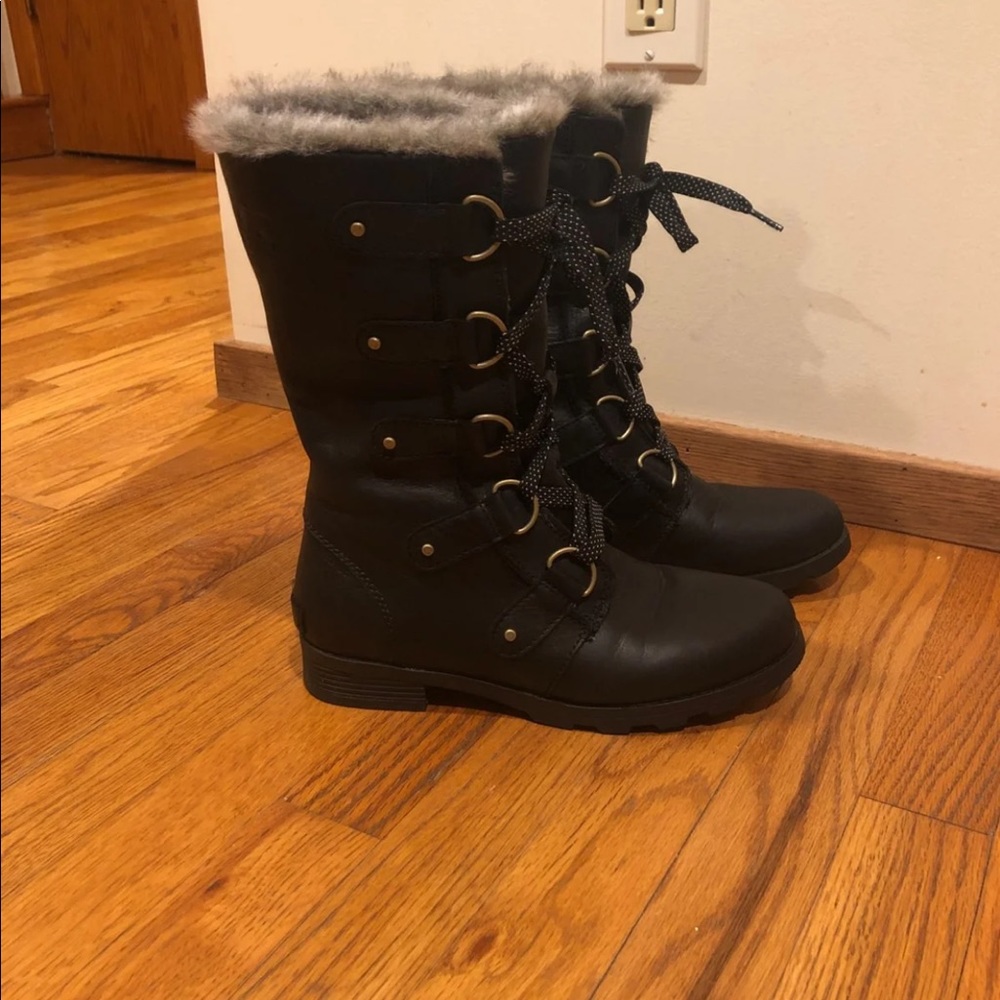 Sorel emilie lace up boots